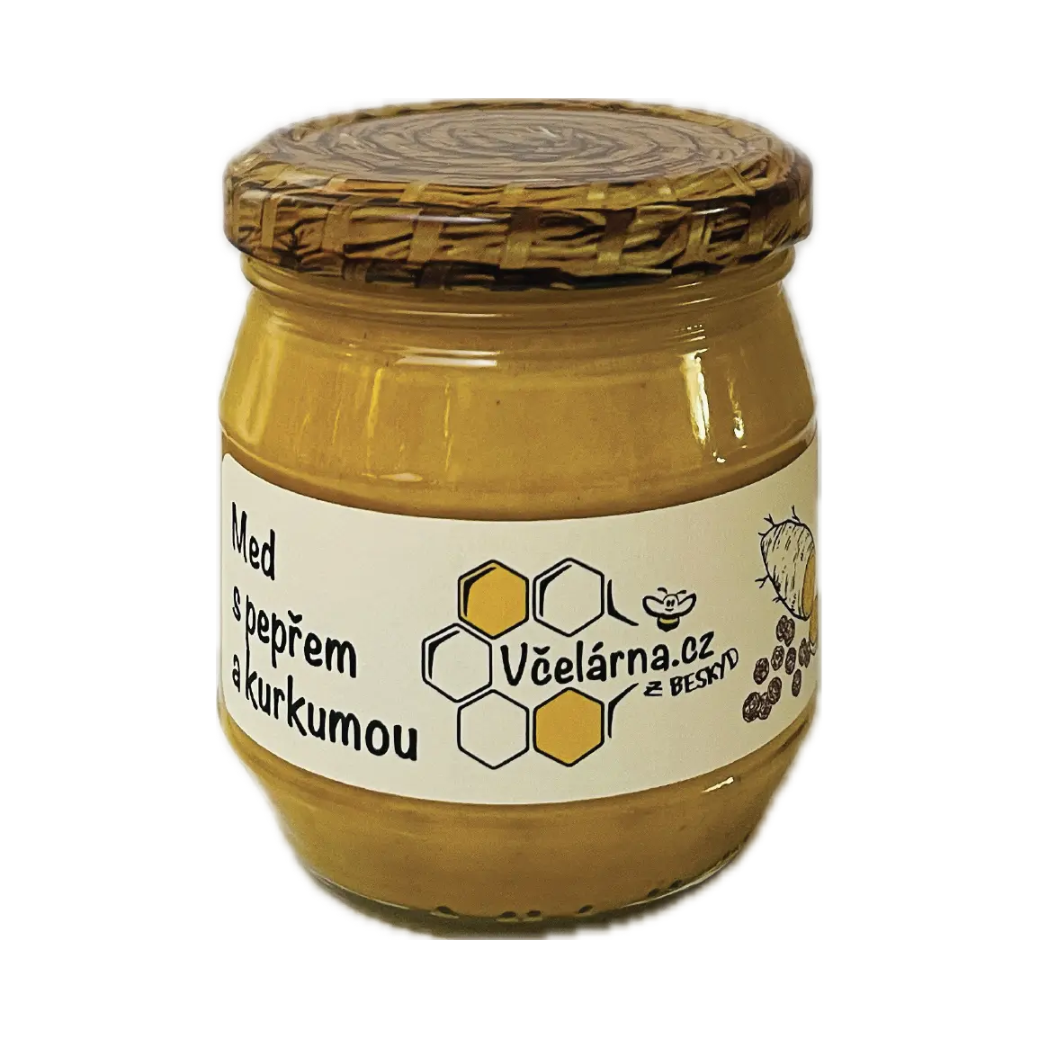 Med s pepřem a kurkumou 80g